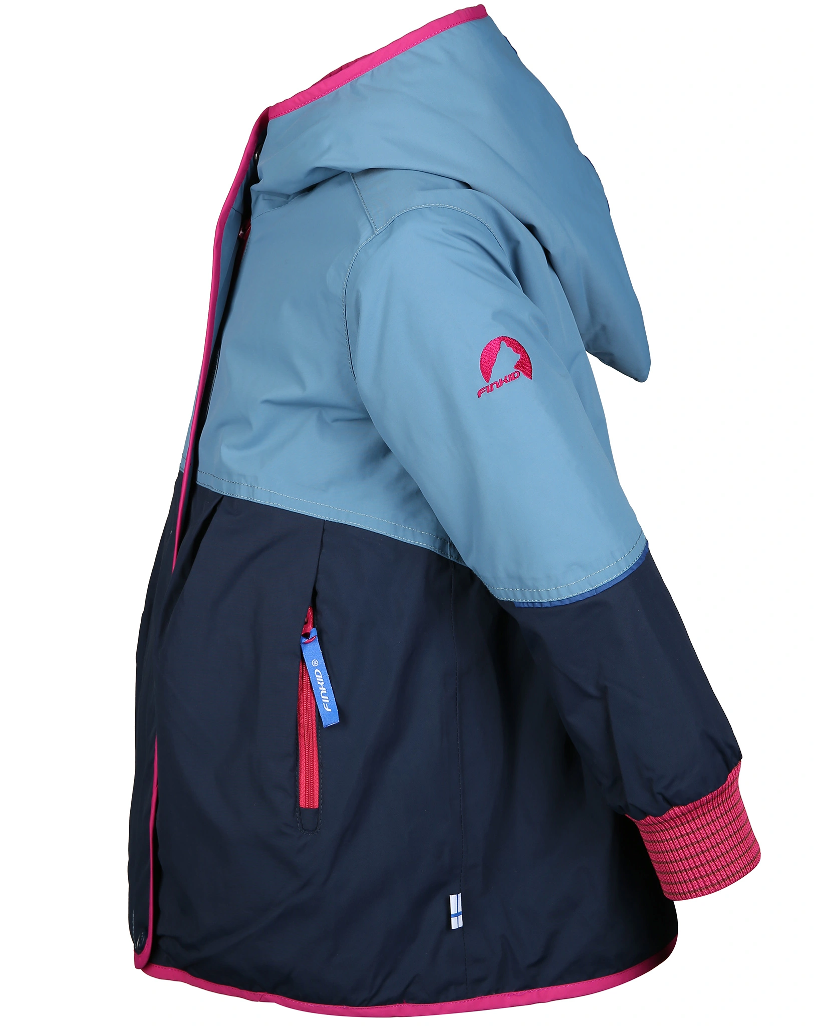 Winterjacke AINA MUKKA mit Teddyfutter in dove/raspberry
