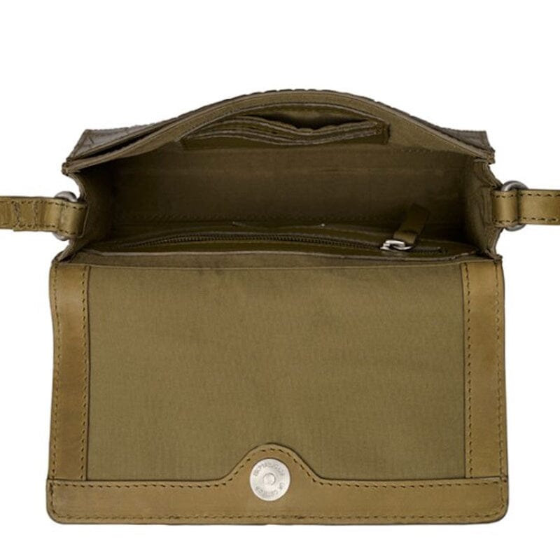 Burkely Cool Colbie Crossbody Flap Bag Olive