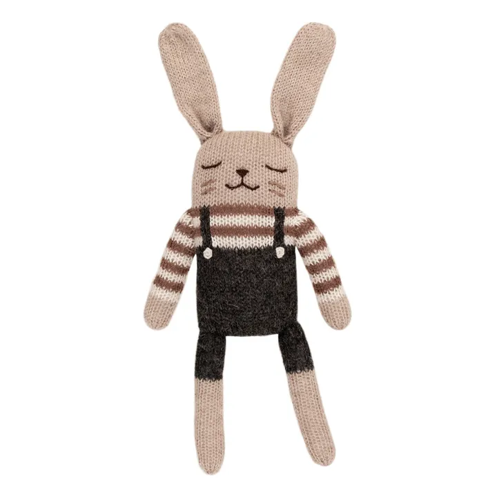 Main Sauvage Doudou Lapin salopette | Noir