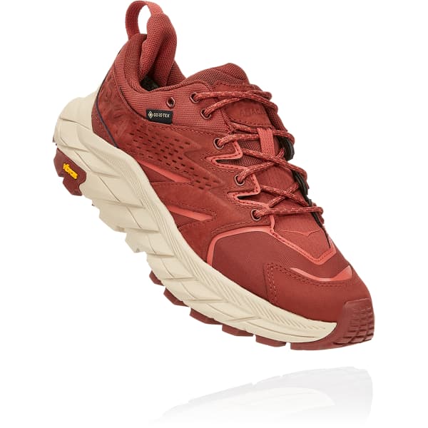 Chaussure de randonnée basse HOKA ONE ONE ANACAPA LOW GORE-TEX W CHERRY MAHOGANY/HOT SAUCE