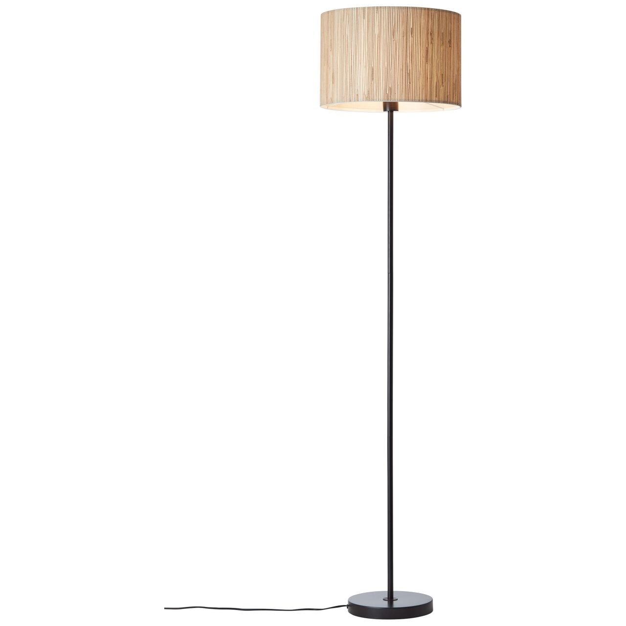 Brilliant Stehlampe »Wimea« E27 1 Stk. schwarz/natur
