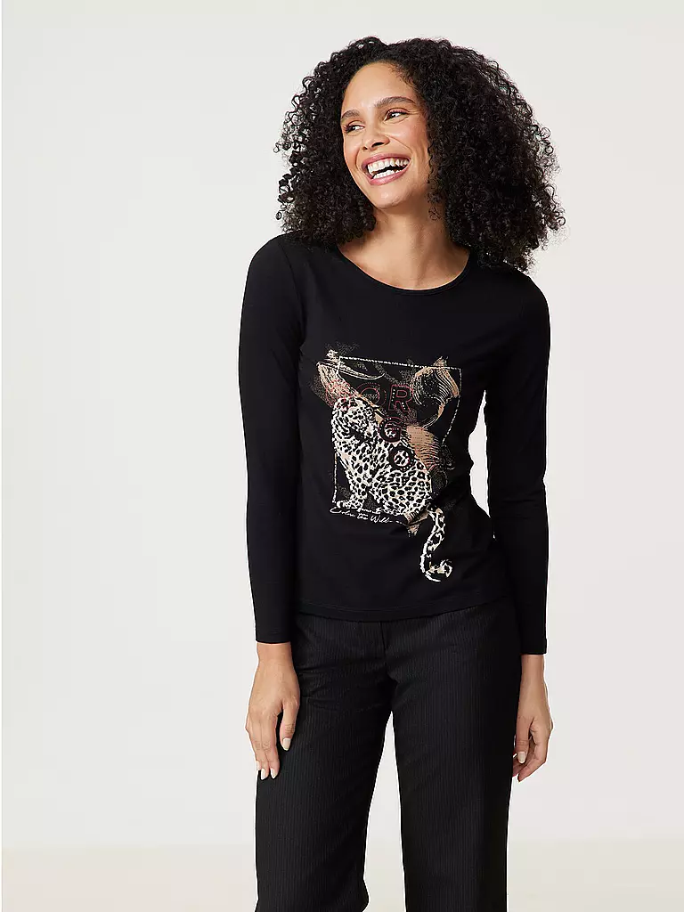 GERRY WEBER Langarmshirt schwarz