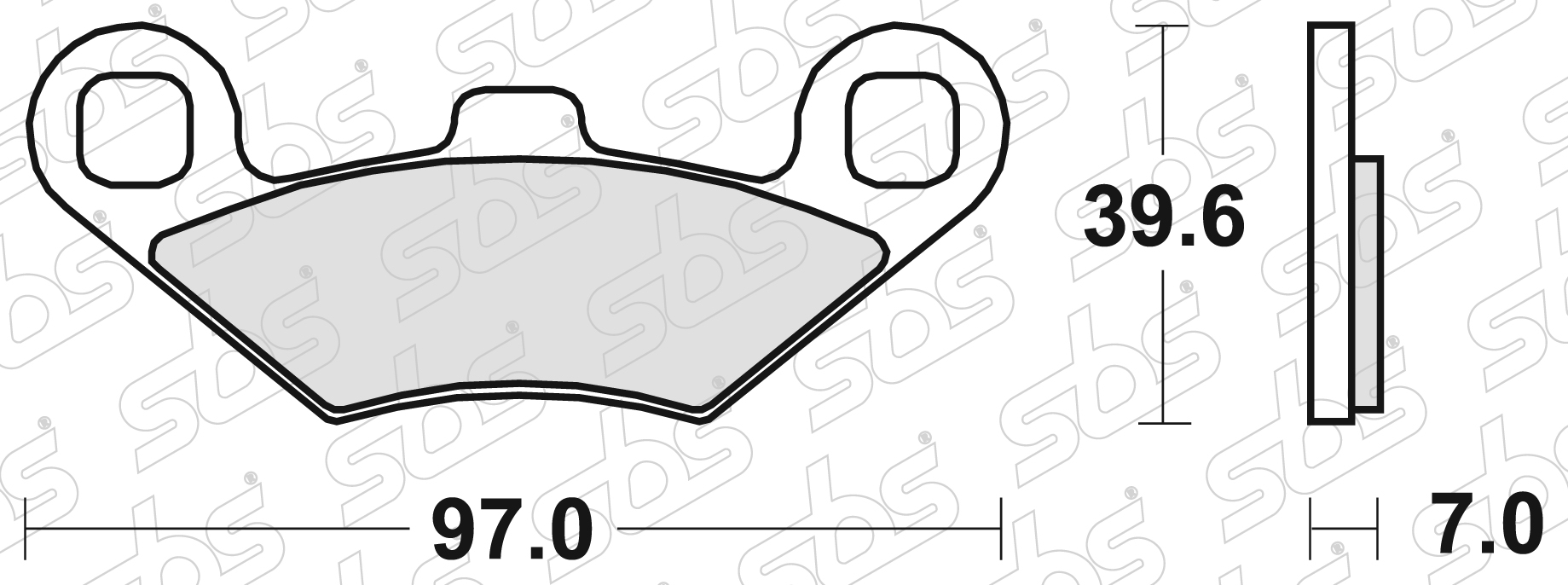 SBS - Plaquettes de frein 716 ATS