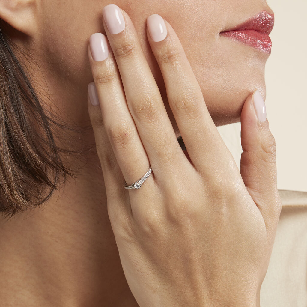 Bague Finella Platine Blanc Diamant