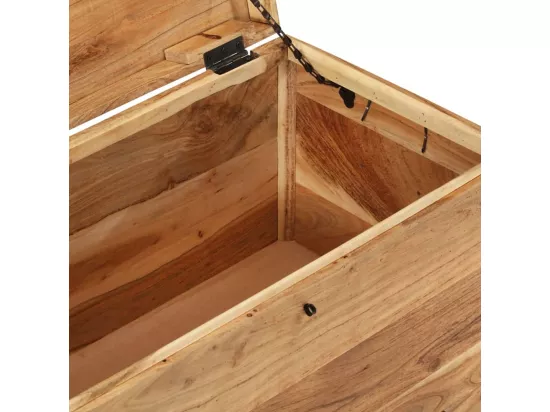Coffre de rangement Bois d'acacia solide