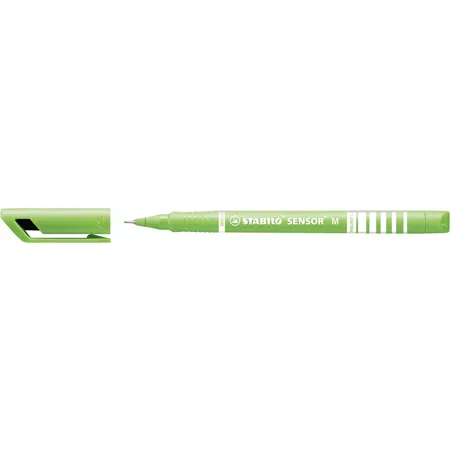 Fineliner mit gefederter Spitze - STABILO SENSOR M - medium - Einzelstift - hellgrün