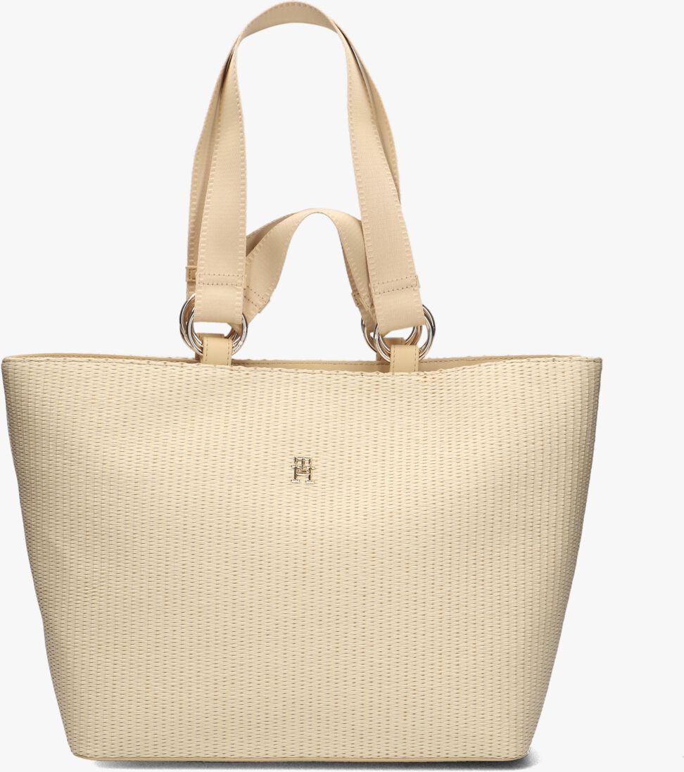 TOMMY HILFIGER beige tommy hilfiger handtas th city mono tote