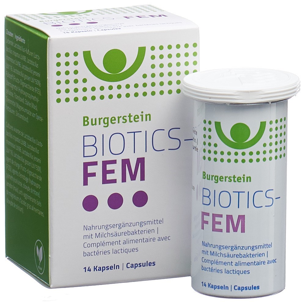 BURGERSTEIN Biotics-FEM<br>14 Stück, Hartkapsel