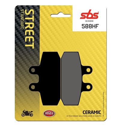 Plaquettes de freins SBS 588HF Organique avant/arrière (selon modèle)