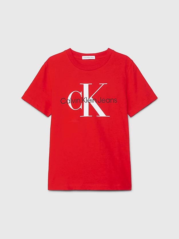 Camiseta infantil com logotipo
