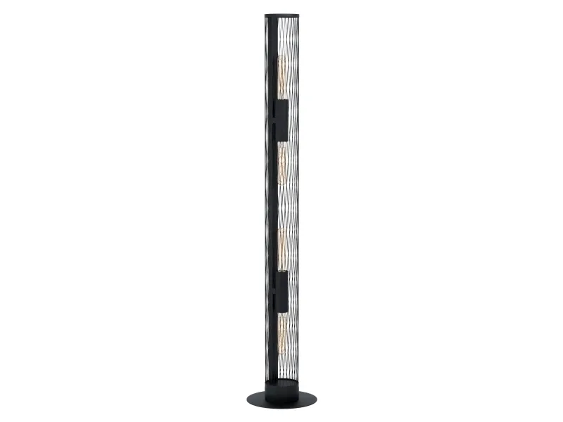 EGLO REDCLIFFE GULV 4XE27 SORT GITTER