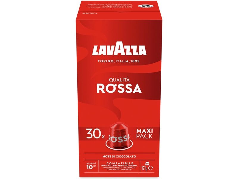 Lavazza Kaffeekapseln Qualità Rossa 30 Stück Kaffeekapseln für Nespresso Maschinen