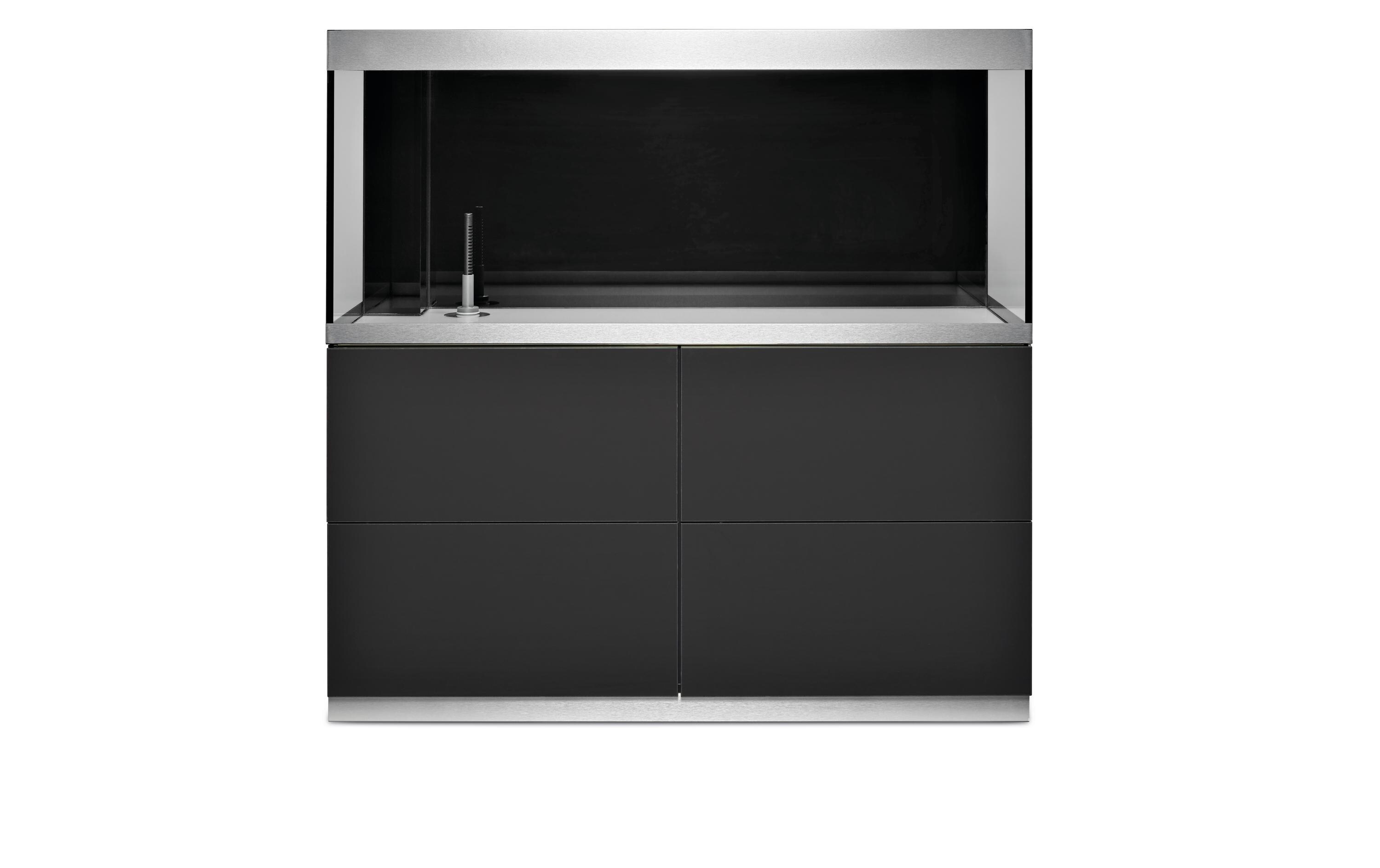 Aquarienkombination HighLine optiwhite 400, Grau, 413 l<br>HighLine Aquarien aus Optiwhite-Glas mit Unterschrank