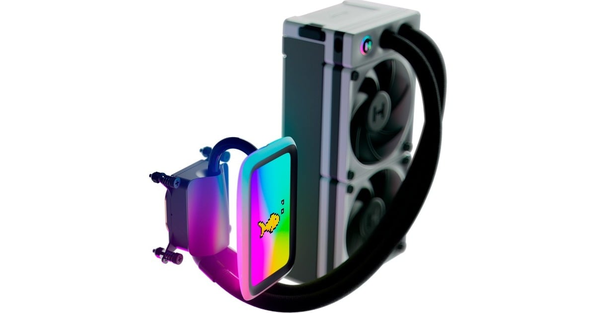 HYTETHICC Q60 waterkoeling  (Zwart/wit)