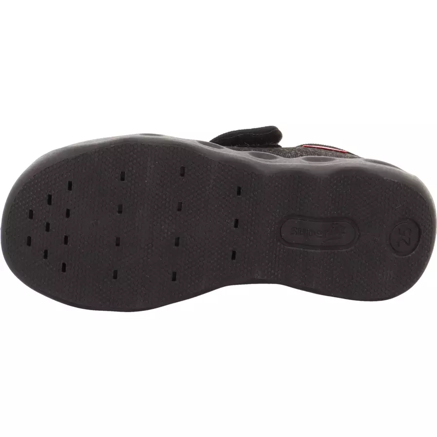 superfit Hausschuh Bubble Rennauto schwarz