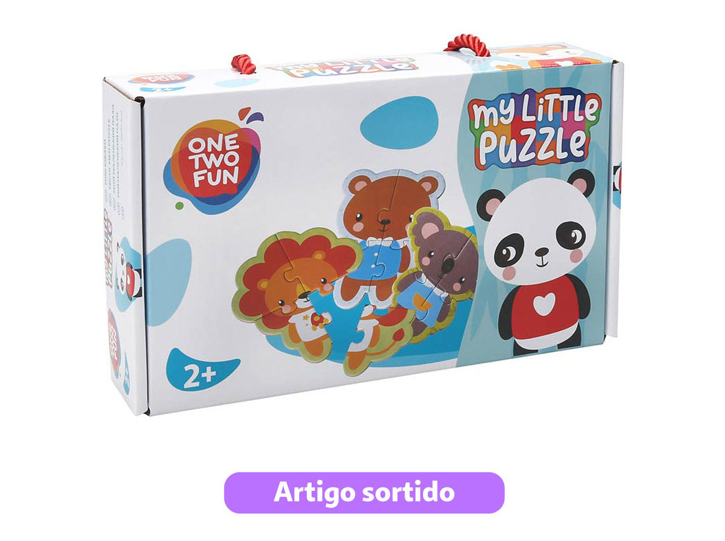 PUZZLE ONE TWO FUN 8X4 PEÇAS MODELOS SORTIDOS