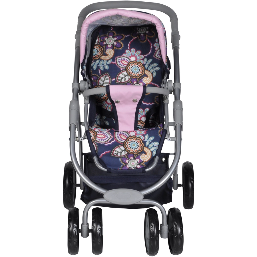 knorr toys® Puppenwagen Coco - blue flowers blau