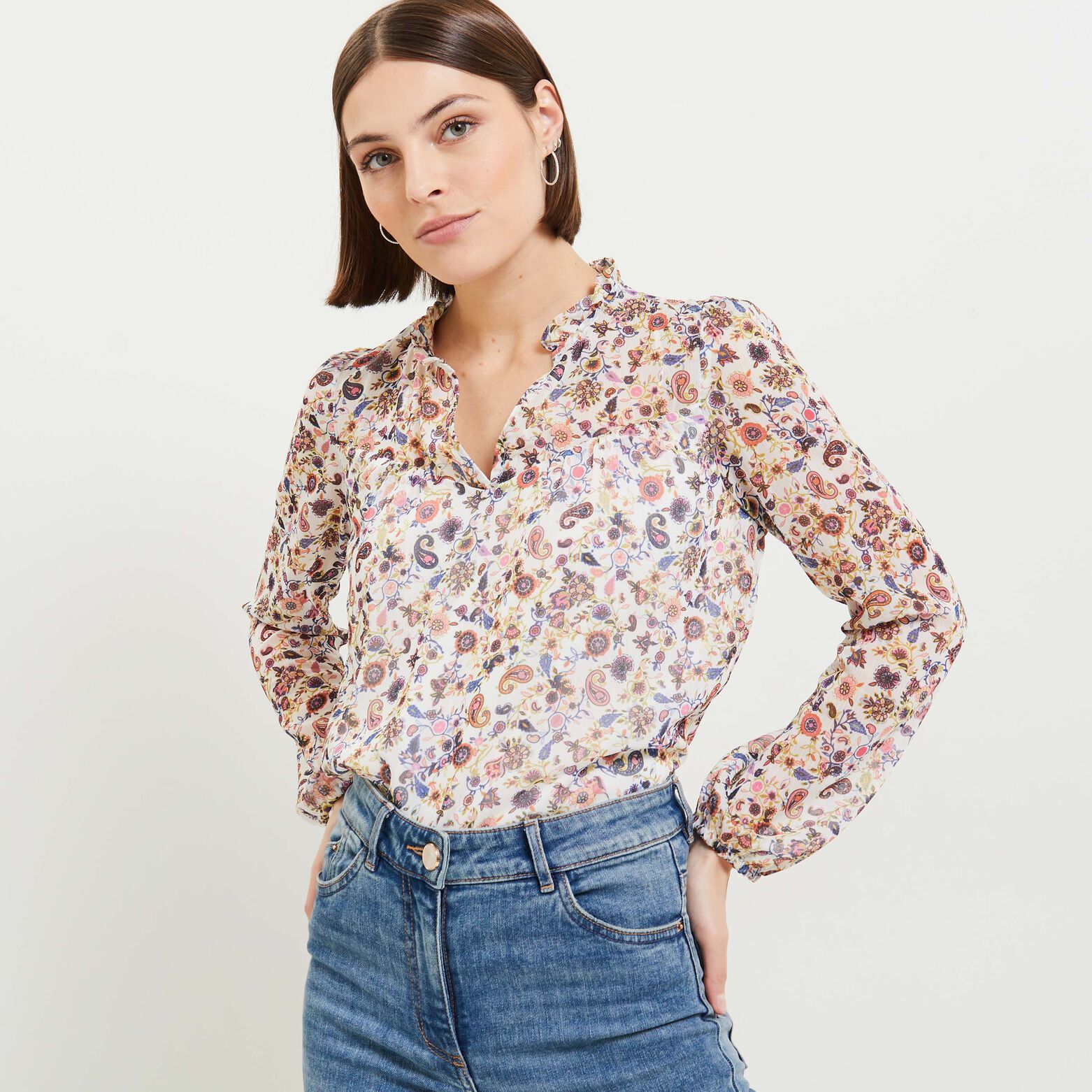 Blouse imprimée femme