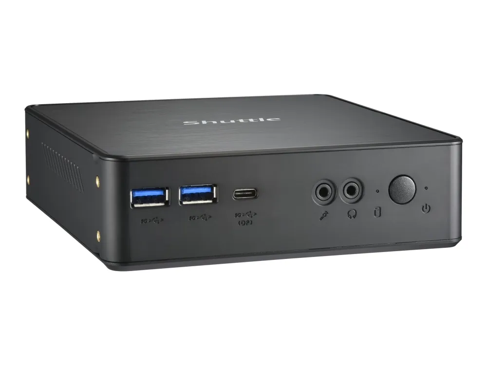 Shuttle XPC nano NC40U3 - Barebone - mini PC 1 x Core i3 1215U / op til 4.4 GHz - RAM 0 GB - UHD Graphics 620 - Gigabit Ethernet - sort