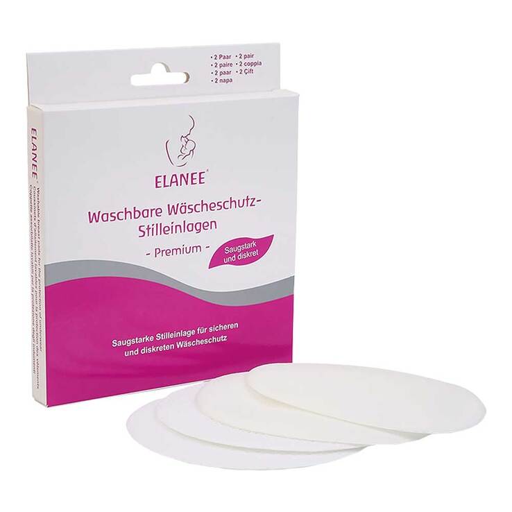 Elanee Wäscheschutz-Stilleinlagen waschbar, 4 St
