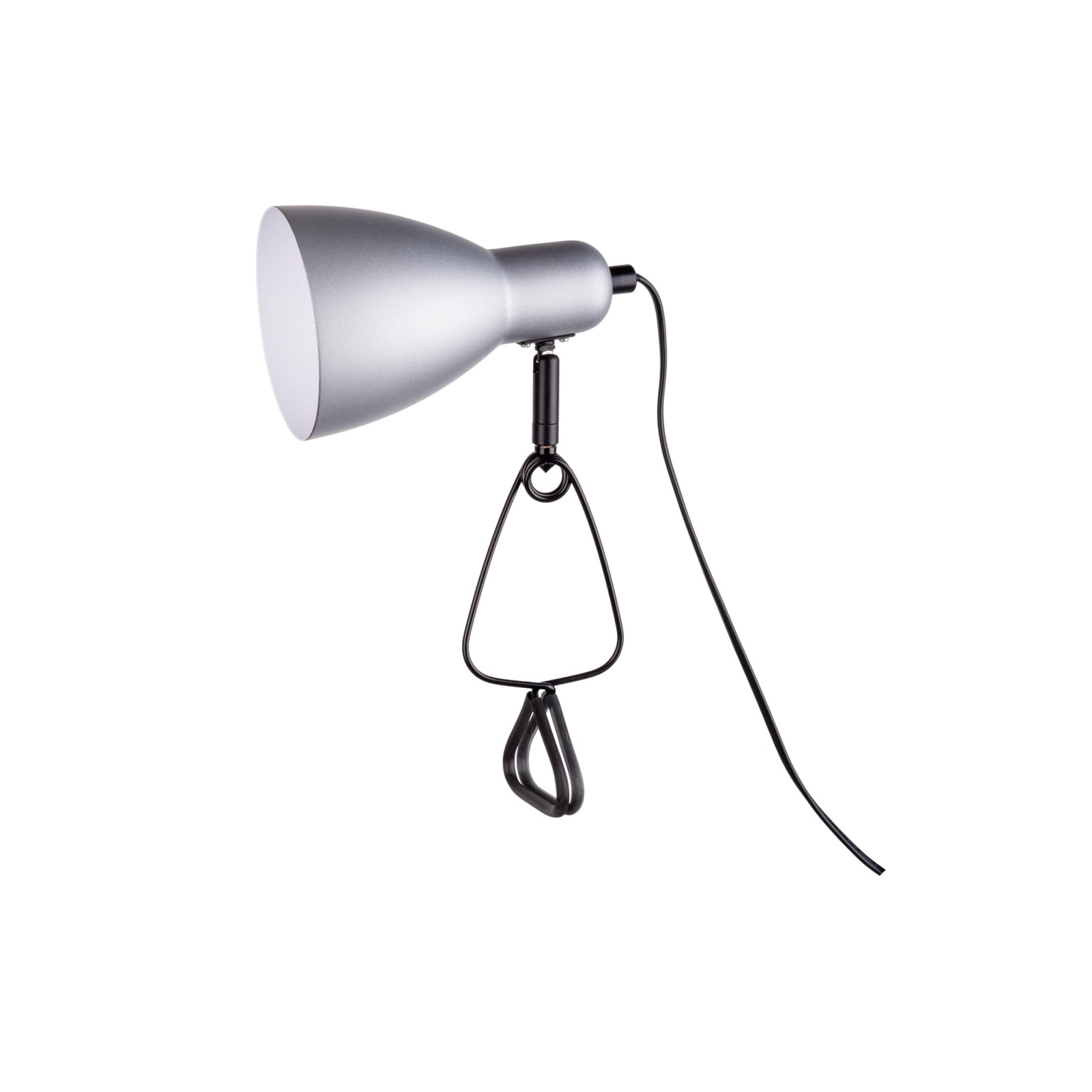 Klemmtischleuchte MARA - silber - 28 cm