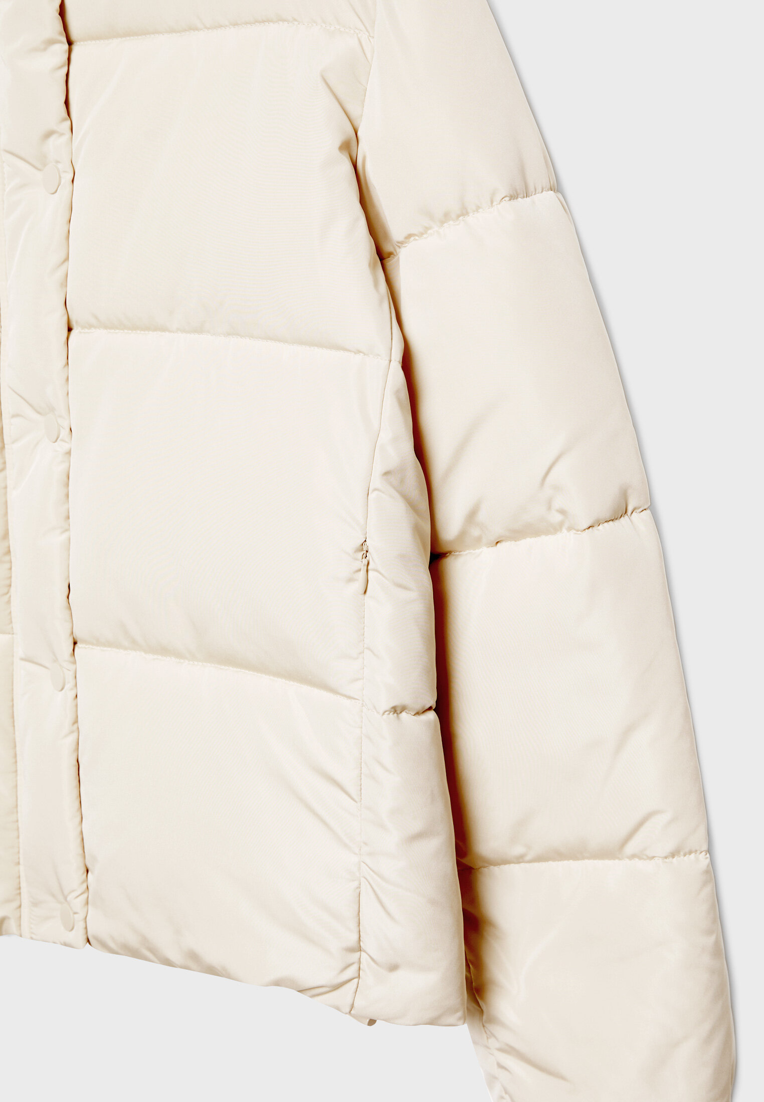 Jaqueta puffer de gola alta