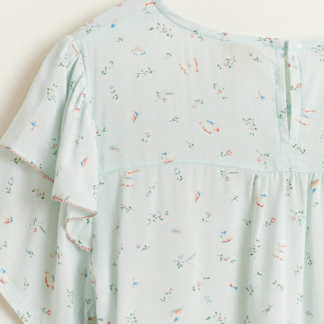 Bellerose Blouse Pauw fluide imprimée bleu clair