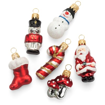 Lauschaer Glas Weihnachtsfiguren mini