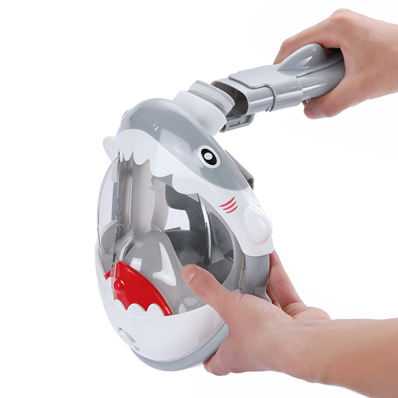 Atlantis Shark Kinder Snorkelmasker - White