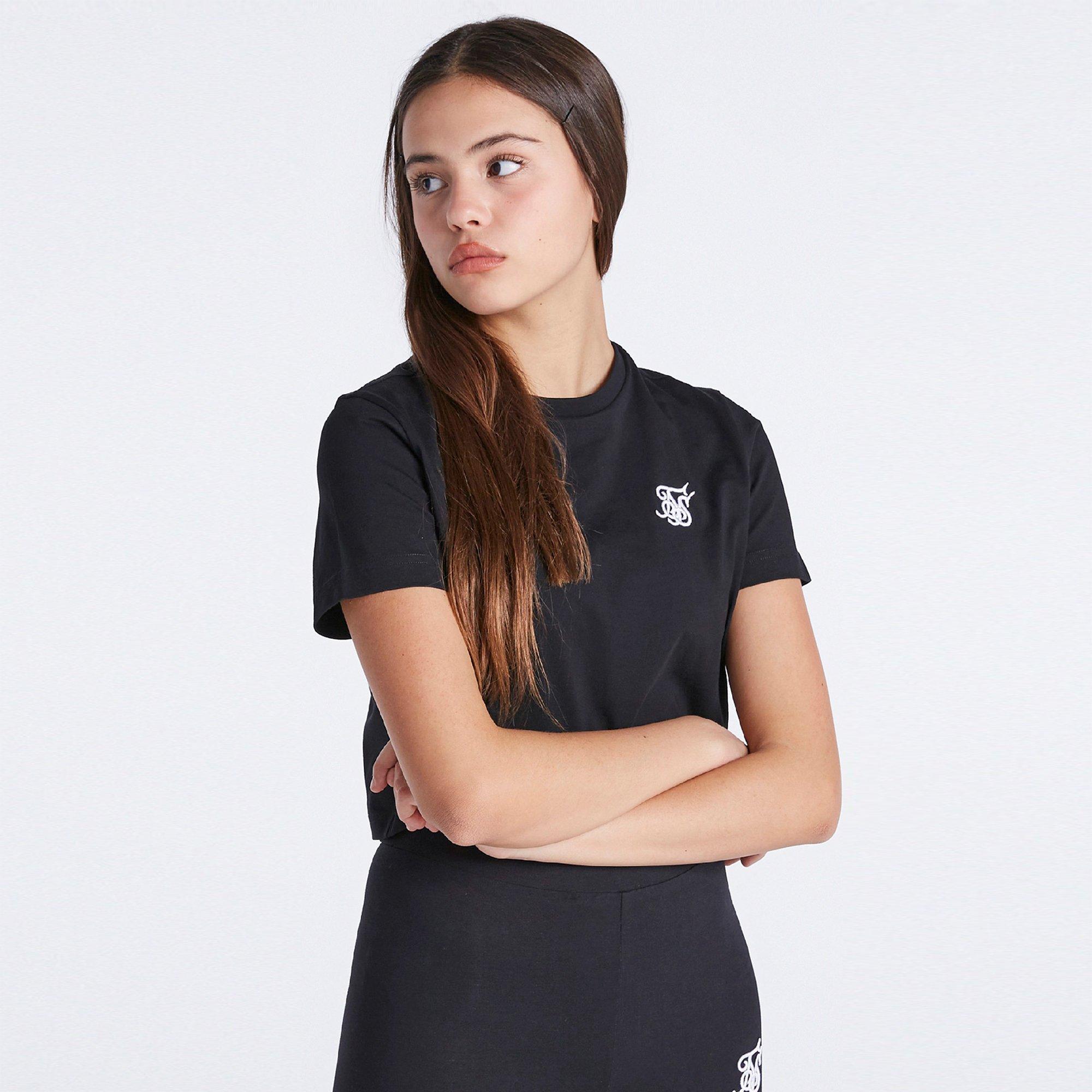 SikSilk Cropped T Shirt Juniors