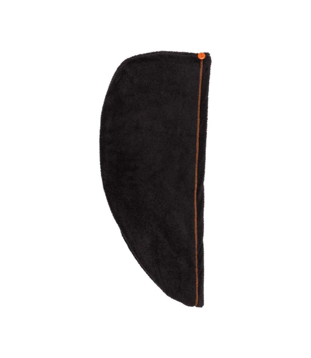 serviette sèche-cheveux - K105 - gris foncé et orange