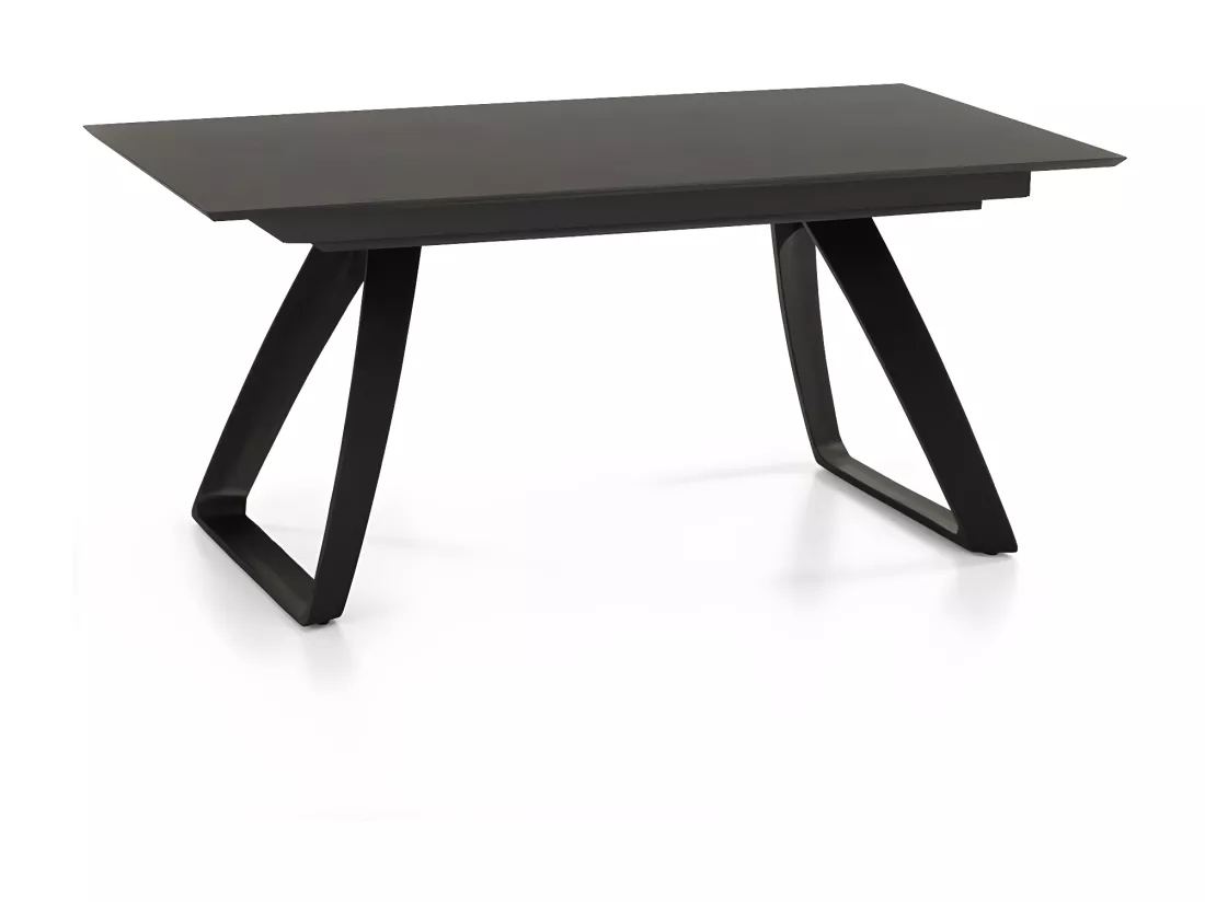 Barret Table Extensible (170/270 x 90 cm) en HPL sur MDF Gris Foncé