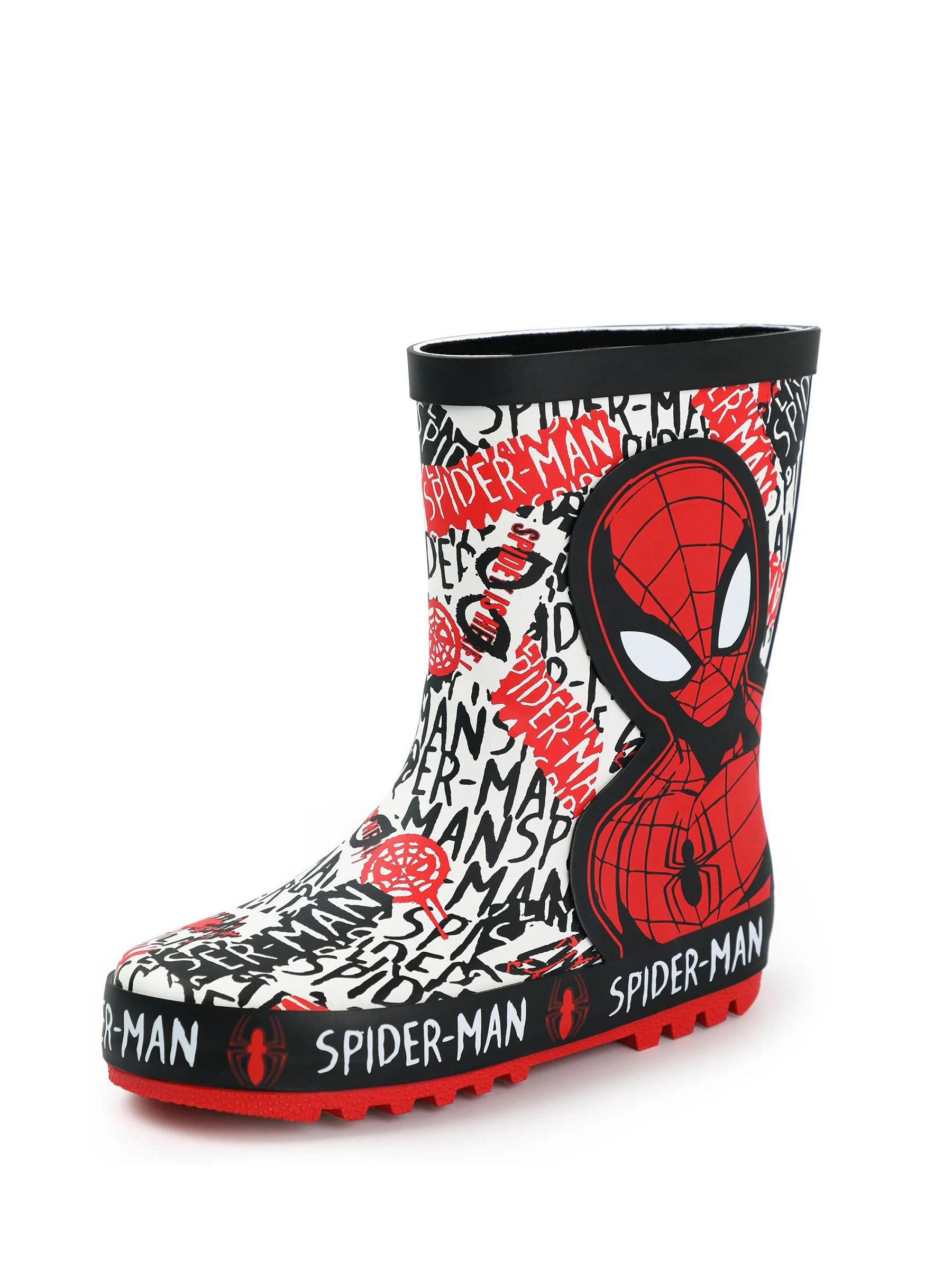 Vanilla Underground Spiderman Boys Wellies with Handles