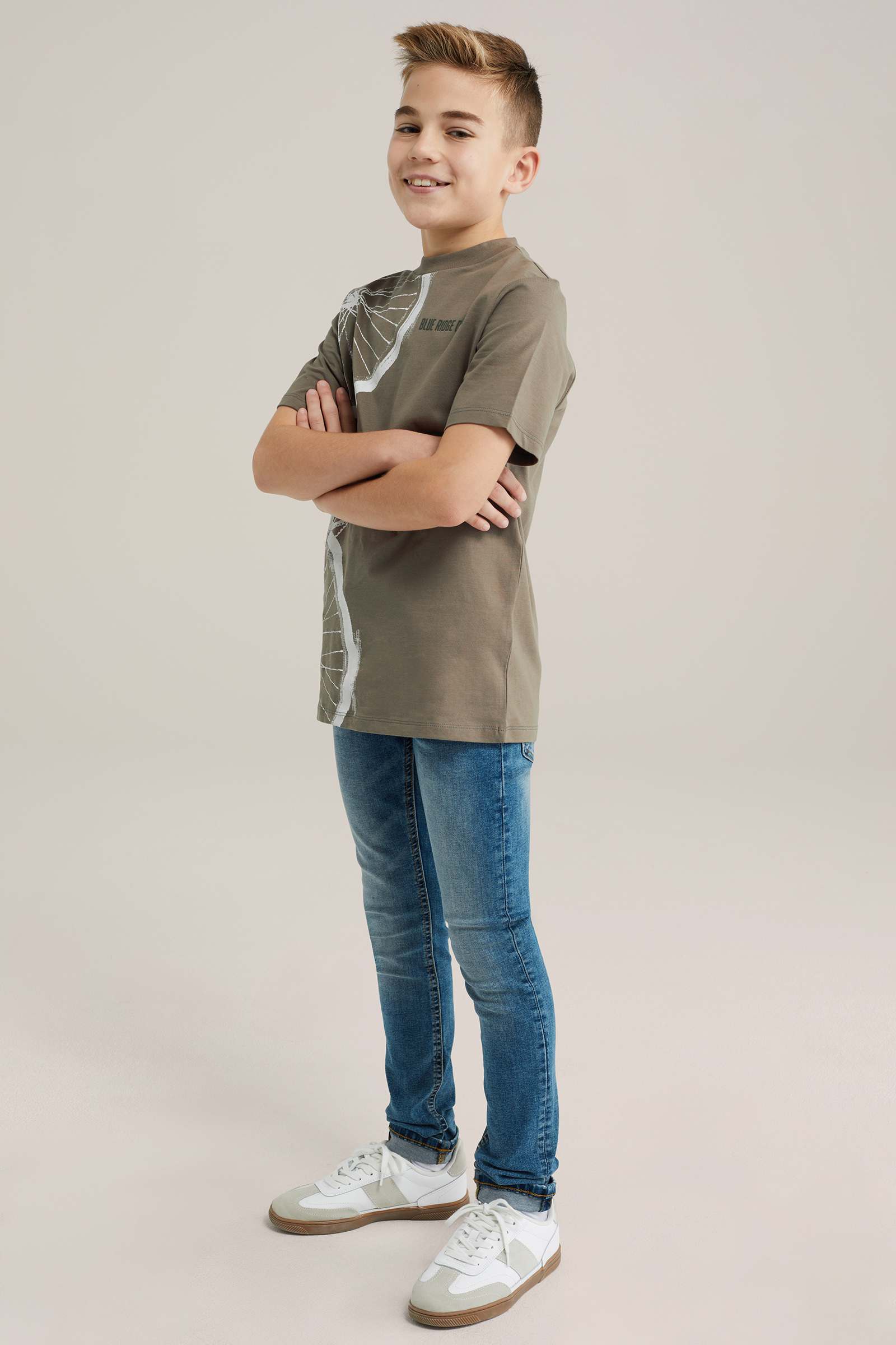 Jongens skinny fit jeans met stretch Blue Ridge Blauw