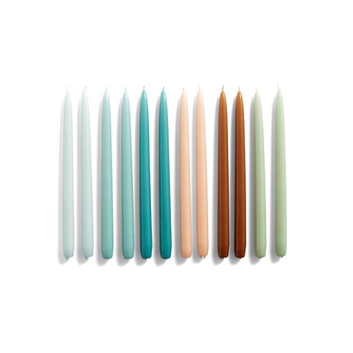 HAY Conical 6-pak Stearinlys, Nude/Caramel/Mint