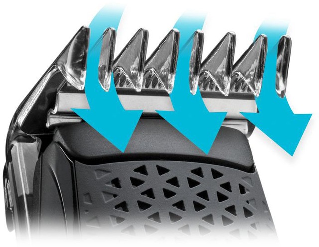 Remington Haarschneider »Power-X Series HC6000« 4 Aufsätze Längeneinstellrad und Micro Fade Haar-und Bartkamm, kpl. Abwaschbar