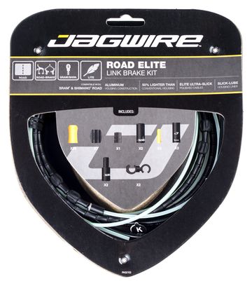 Kit Câble et Gaine Route Jagwire Road Elite Link pour Freins Noir