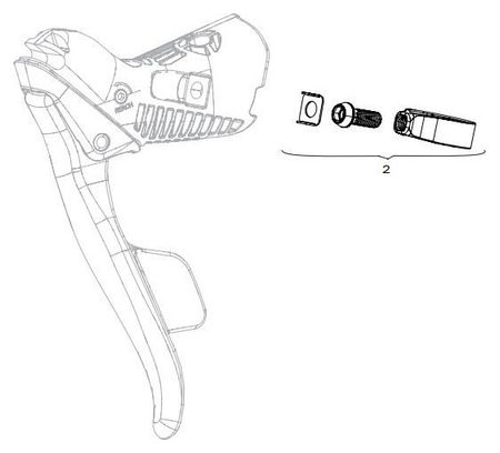 Kit Visserie Sram Levier de Vitesse Red/Force E-Tap AXS
