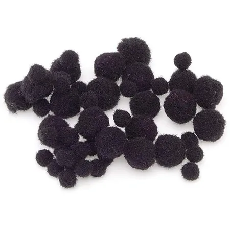 Knorr Prandell Pompon, 8-20mm, schwarz 100 Stück
