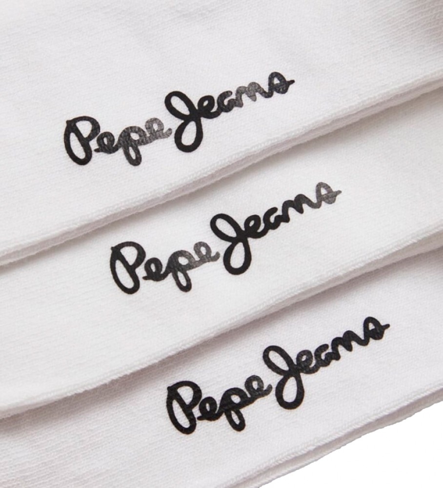 Pacote com 3 pares de meias Pepe Jeans com detalhes brancos
