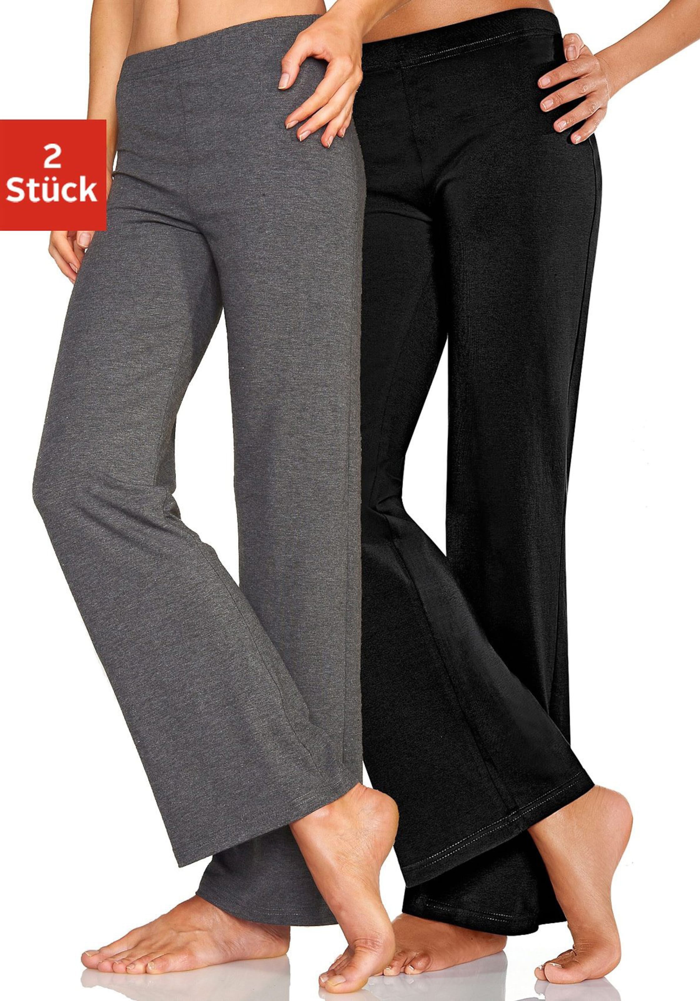 Jazzpants in 1x anthrazit-meliert, 1x schwarz