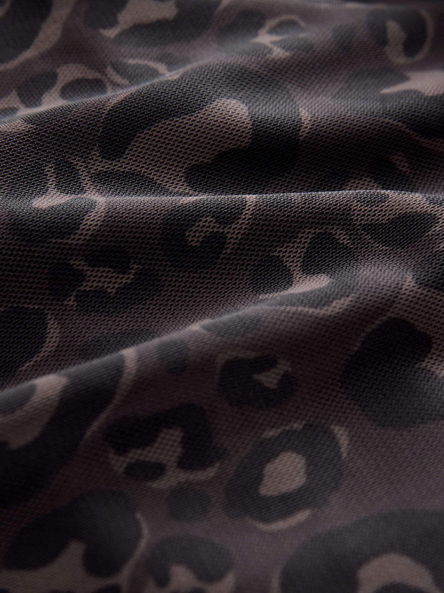 Zwart met dierenprint - Maternity Mesh Bardot Dress