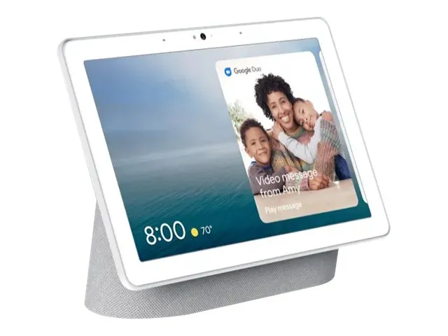 Google Nest Hub Max, Google Assistant, Rektandel, Hvid, 25,4 cm (10