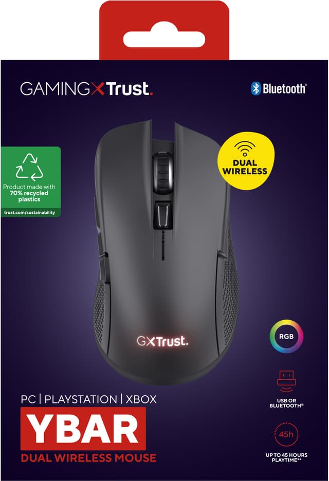 Trust GXT931 Ybar trådløs mus