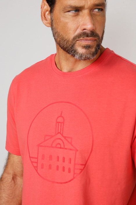 Boston Park T-Shirt, Halbarm, großer Print, Rundhals, bis 68/70