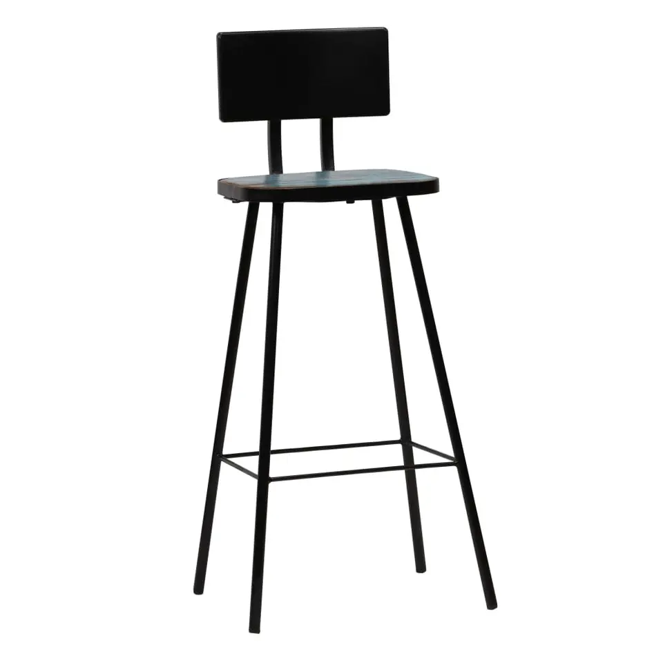 vidaXL - Barkruk - Bruin - Hout - 2 stuks