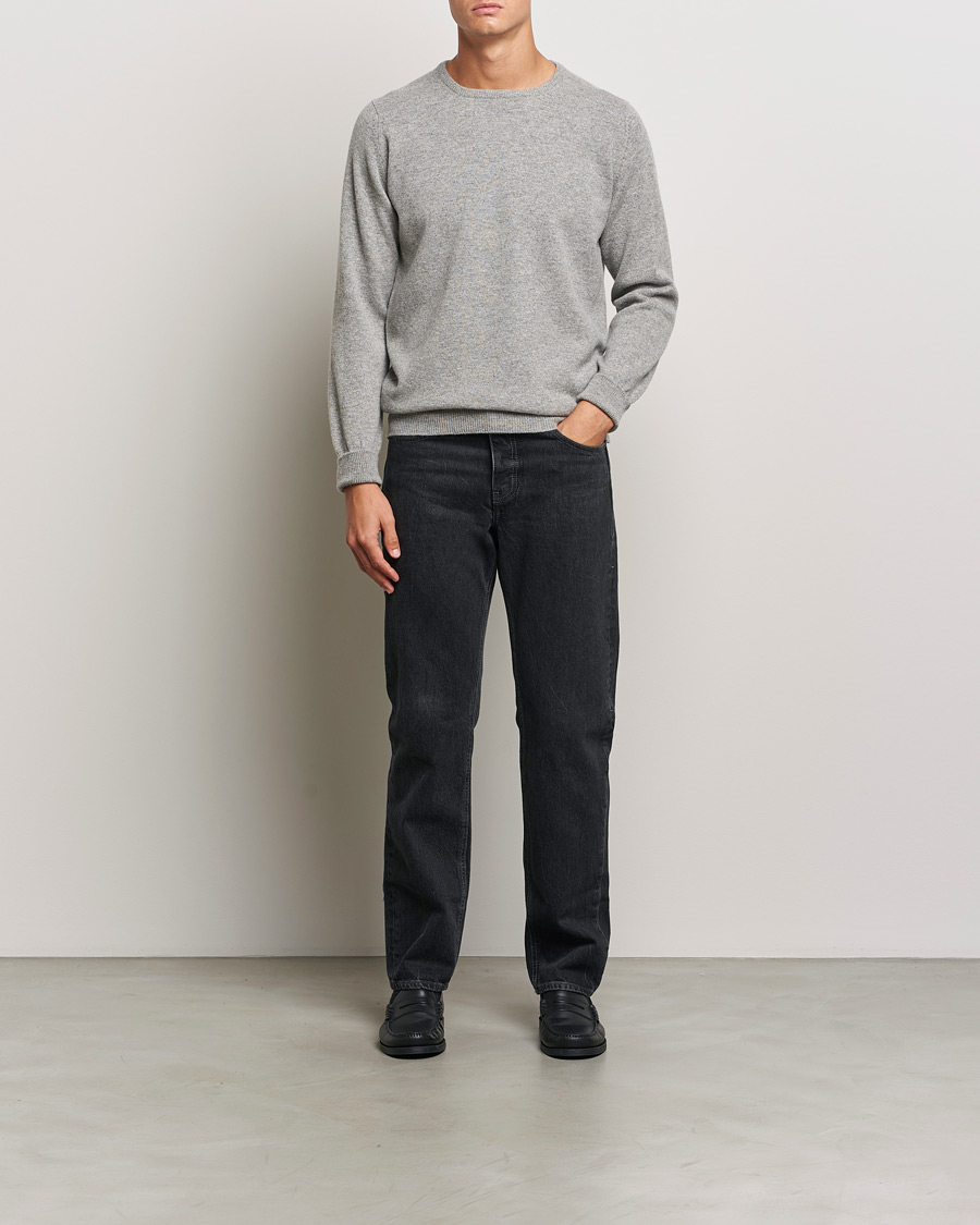 William Lockie Rob Lambswool Crewneck Flannel