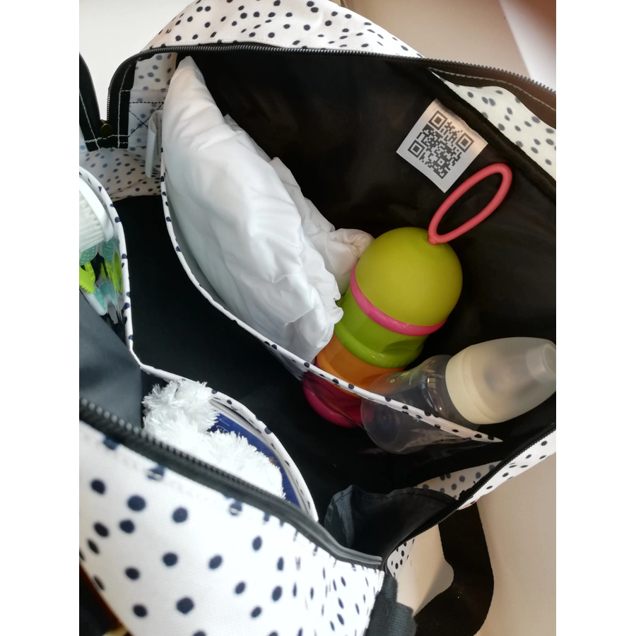 BABY ON BOARD Wickeltasche Urban Dots