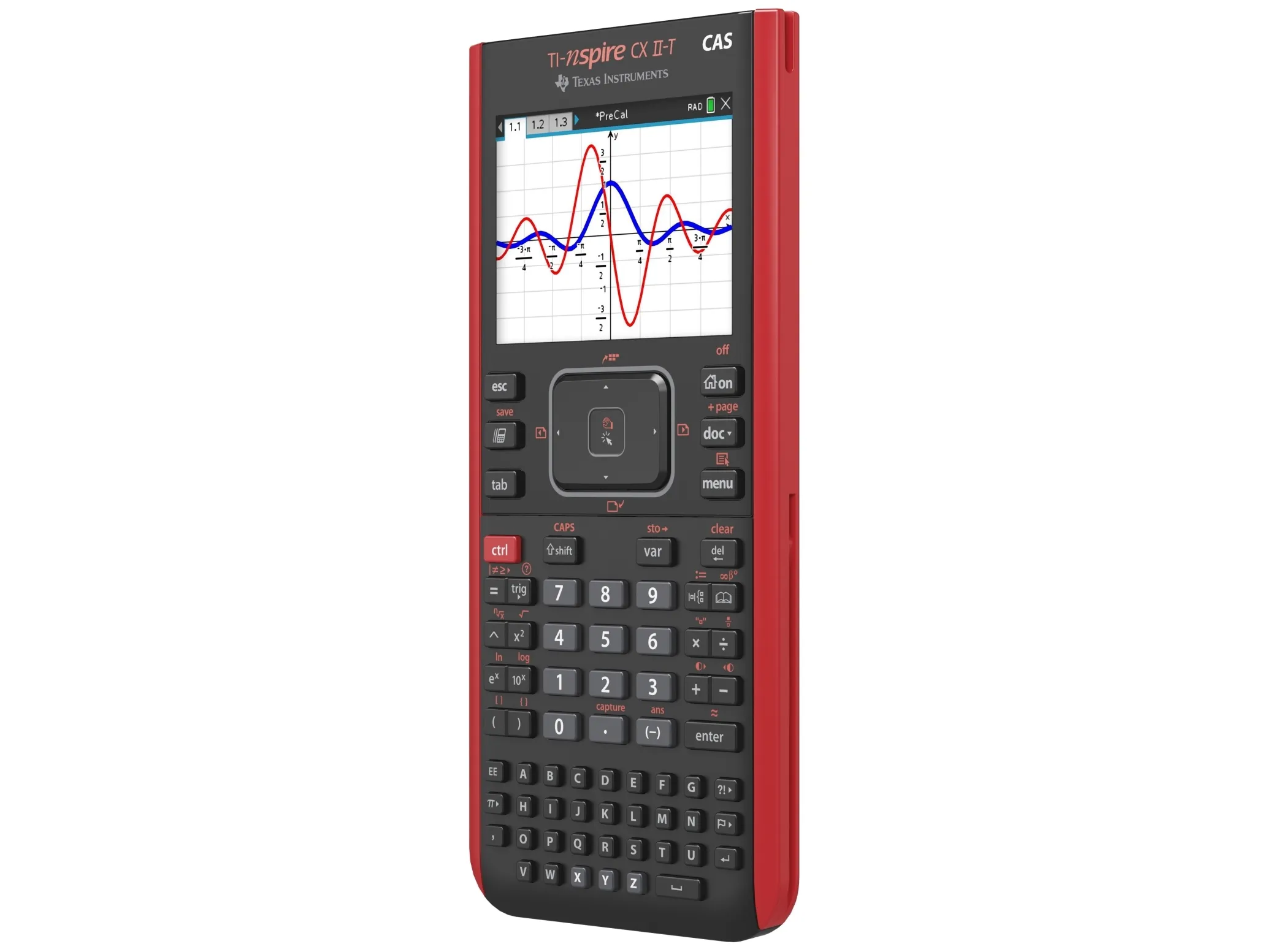 Texas Instruments TI-Nspire CX II-T CAS - Grafisk regnemaskine - USB - batteri