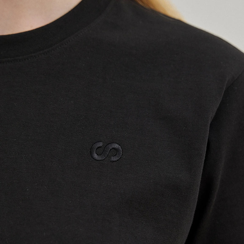 T-Shirt Cropped Damen aus Bio-Baumwolle Weiß